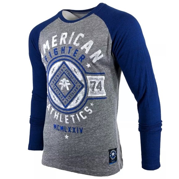 AMERICAN FIGHTER Men's T-Shirt CHESTNUT HILL Long - Picture 3 of 9